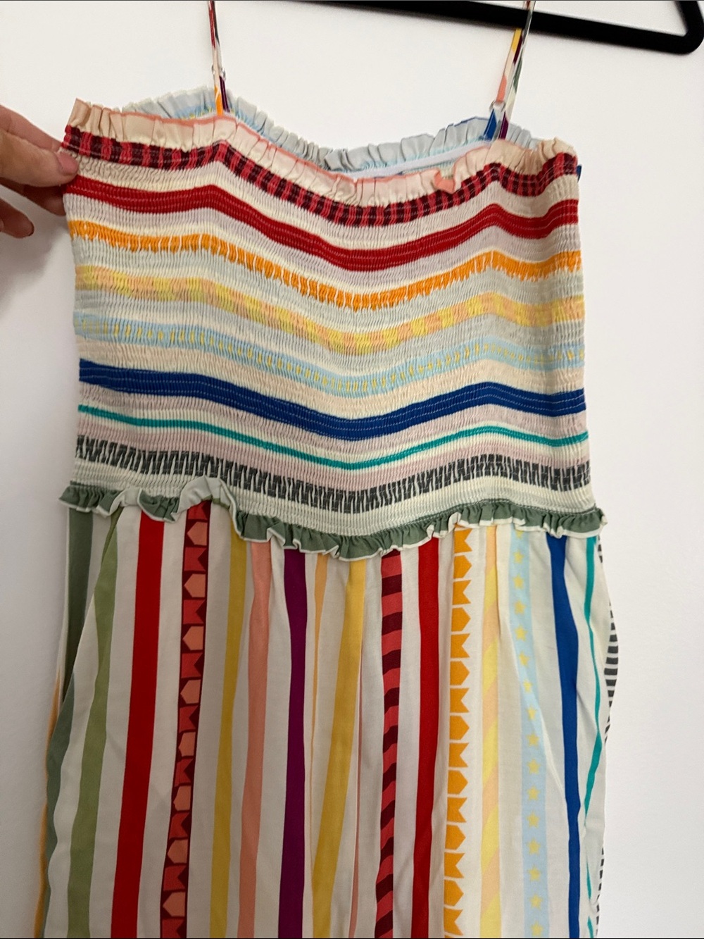 FARM Rio Multicolor Striped Spaghetti-Strap Jumpsuit - Picture 2 of 7
